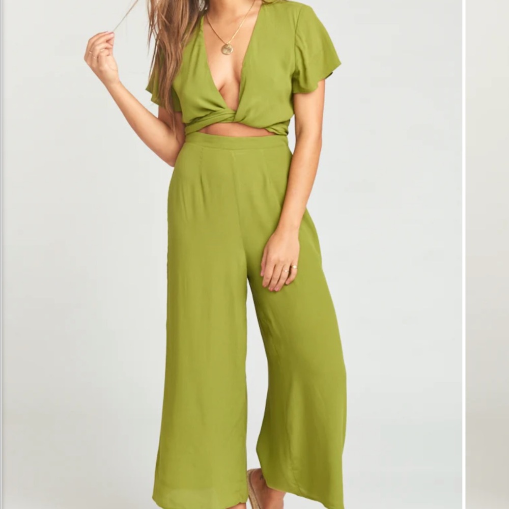 Show Me Your MuMu Green Jumpsuit